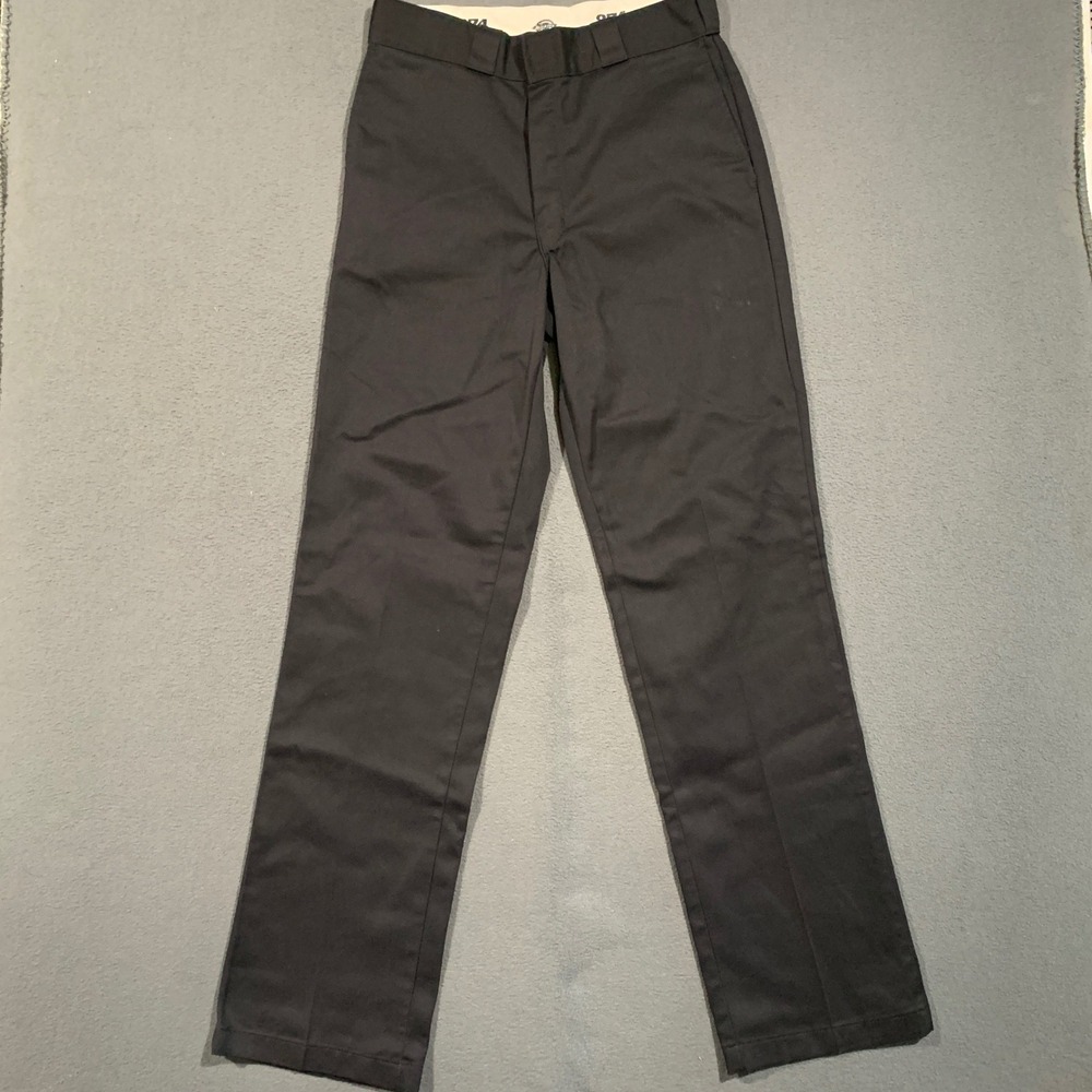 Dickies 874 Original Fit Work Pants Mens 31x34 Black Straight Leg Skater Utility